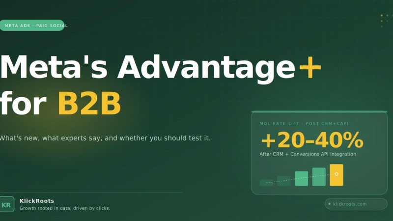 Meta’s Advantage+ for B2B